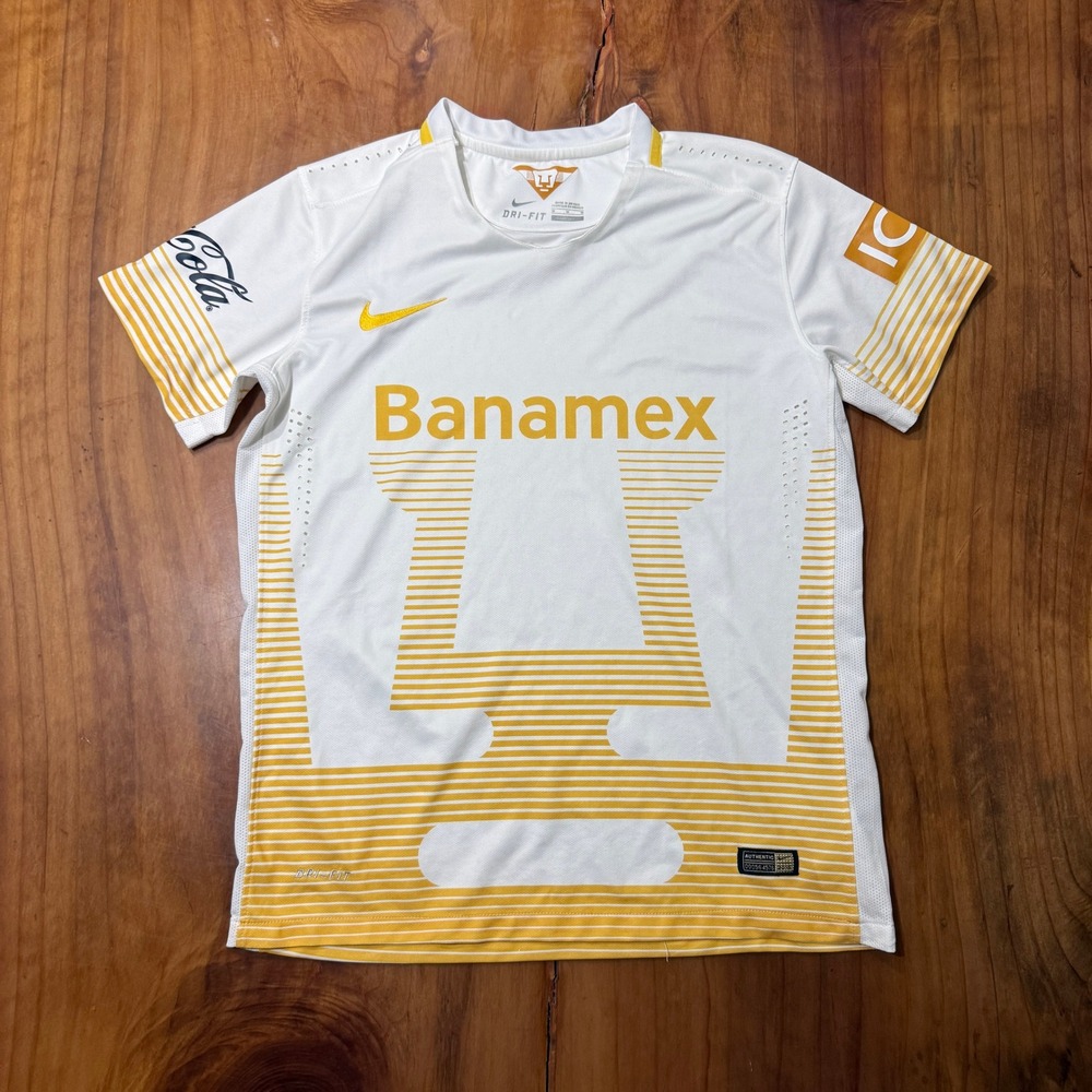 Nike Banamex Pumas UNAM 2-15 Dri-Fit Mens Jersey Soccer Futball Home Stadium D12